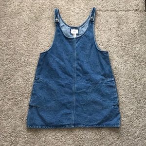 F21 jeans overall dress.